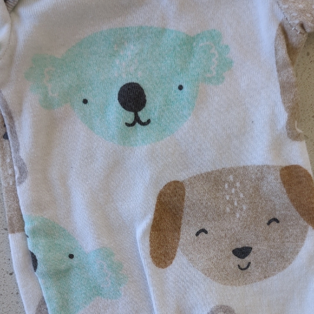13 Piece Bundle - Neutral and Pastel Baby Pants & Short Sleeve Bodysuits - Picture 4 of 9